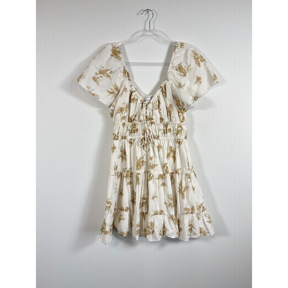 Sabo Skirt Dresses & Skirts - Sabo Skirt Floral Mini Dress Small Ruffled Tiered Babydoll Summer Lined Size S
